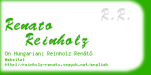 renato reinholz business card
