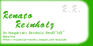 renato reinholz business card